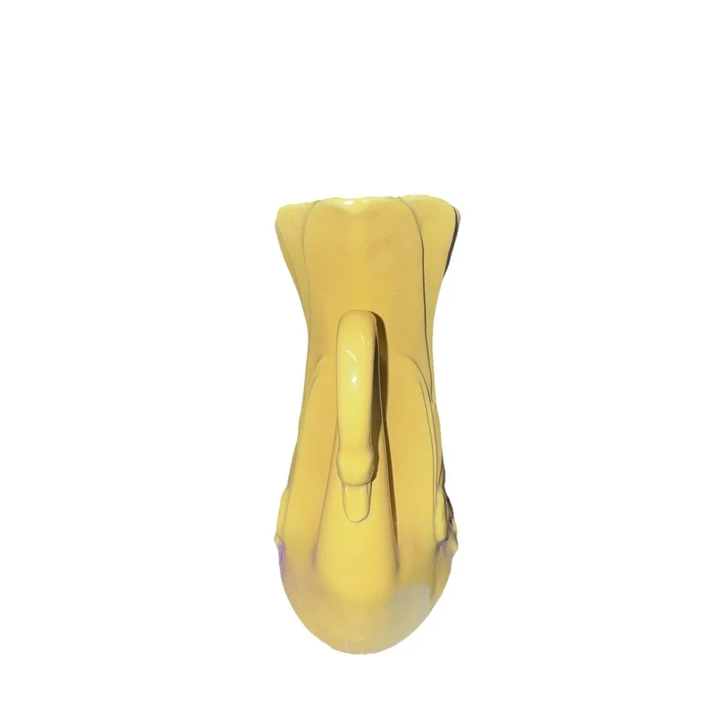 Niloak Sunshine Yellow Swan Vase Planter Vintage USA Pottery 7